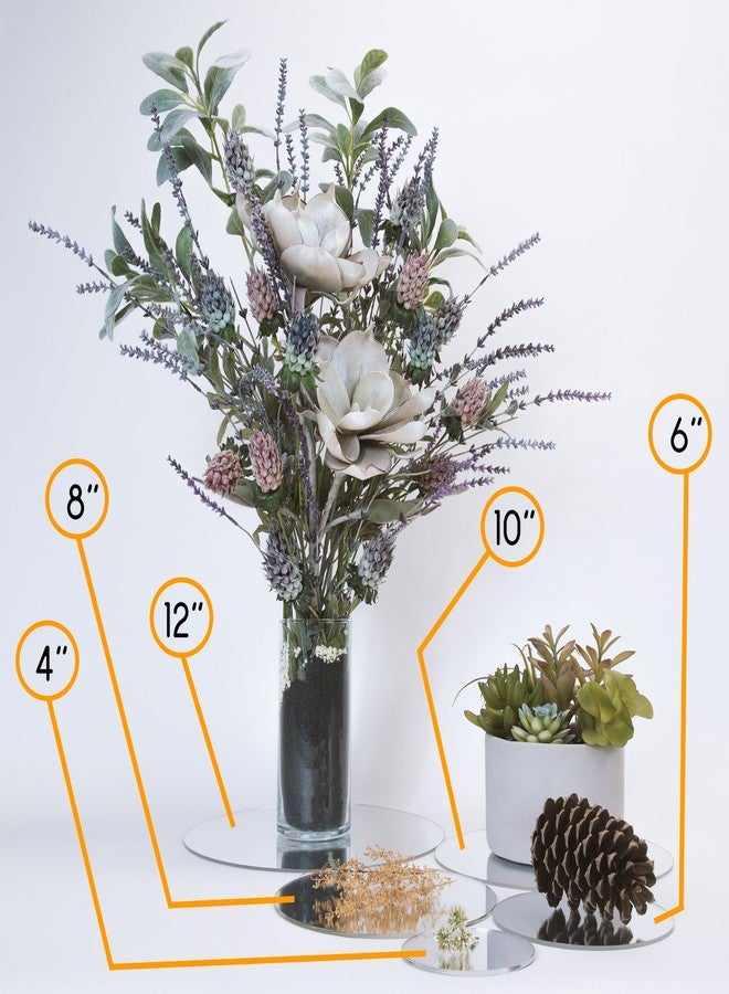 SourceOne SOURCE ONE Shatter Proof Round Centerpiece Acrylic Mirrors - Image 3